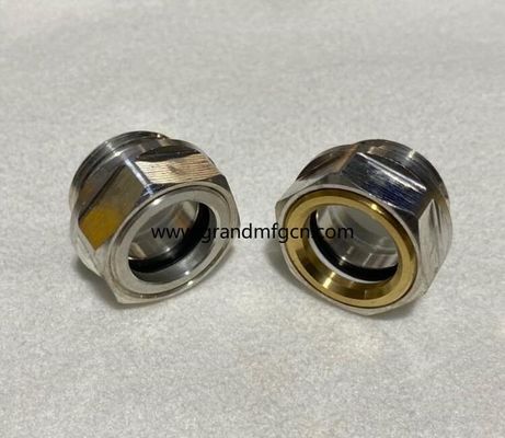 M22 Korrosionsbeständige Aluminium Nähmaschinen Sichtmessgeräte Ölstandsschau Glas Ölstandsmessgeräte