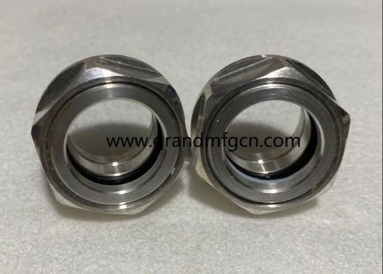 Metrisches Garn M22 M24 M26 M27 M30X1,5 Qualität Edelstahl Stiere Augensicht Glas Aluminium Ebenen für industrielle PUMPEN