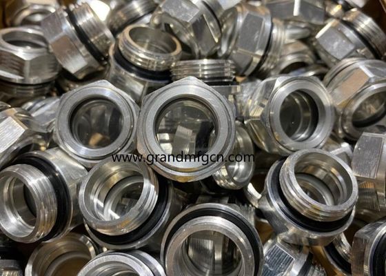 M27 M28 M30 M33 M36X1,5 Aluminium Nähmaschinen Sichtmessgerät Ölstandsschau Glas Ölstandsmessgerät