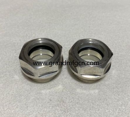 M24M28X1.5 Korrosionsbeständiger Bläser Aluminium-Standort Glas Hex-Schraube-in Ölpegel Sicht Glas Ölpegel Indikatoren