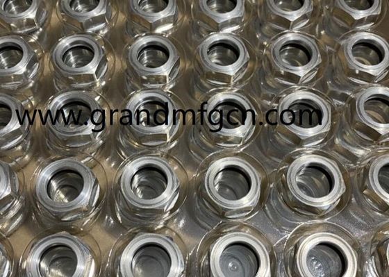 M28M27X1.5 Korrosionsbeständiger Bläser Aluminium-Standort Glas Hex-Schraube-in Ölpegel Sicht Glas Ölpegel Indikatoren
