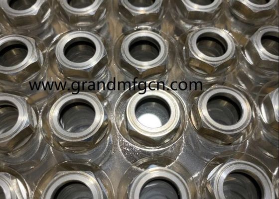M36 M24X1.5 Aluminium-Anodisierungsfarbsicht Glas Hex-Schraube in Ölstandssicht Glas Ölstandsmessindikatoren