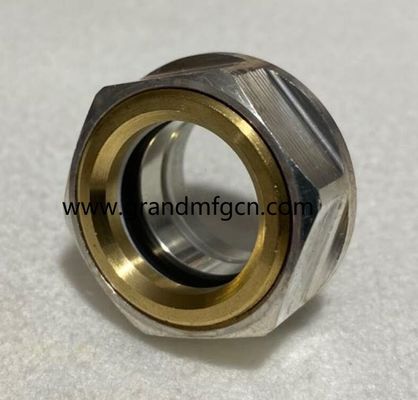 M28M27X1.5 Korrosionsbeständiger Bläser Aluminium-Standort Glas Hex-Schraube-in Ölpegel Sicht Glas Ölpegel Indikatoren
