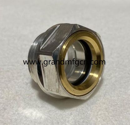M24M28X1.5 Korrosionsbeständiger Bläser Aluminium-Standort Glas Hex-Schraube-in Ölpegel Sicht Glas Ölpegel Indikatoren