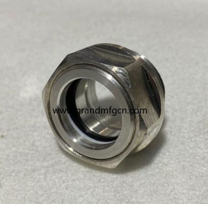 M24M28X1.5 Bläser Aluminium-Anodisierungsfarbsicht Glas Hex-Schraube in Ölstandssicht Glas Ölstandsmessindikatoren