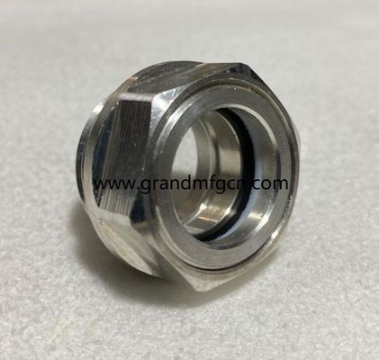 M33 M27X1.5 Aluminium-Anodisierungsfarbsicht Glas Hex-Schraube in Ölstandssicht Glas Ölstandsmessindikatoren
