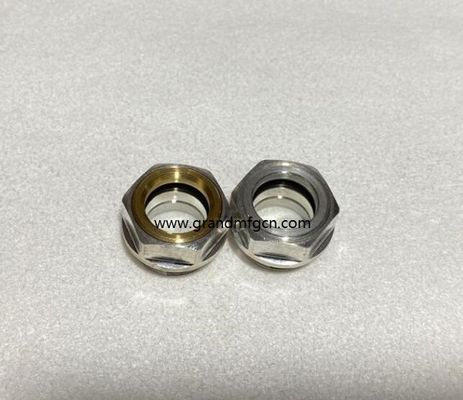 M24M28X1.5 Korrosionsbeständiger Bläser Aluminium-Standort Glas Hex-Schraube-in Ölpegel Sicht Glas Ölpegel Indikatoren