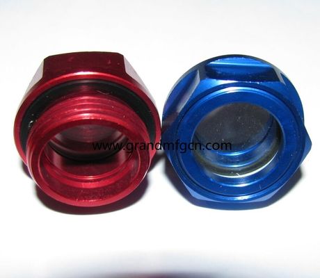 G1/43/8&quot; Bläser Anodisierungs-Aluminium Ölspiegel Hex-Schraube-in Ölspiegel Sicht Glas Ölspiegelindikatoren
