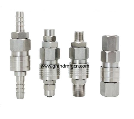 Edelstahl 316L präzise bearbeitete Teile Zubehör für SS304-Fittings OEM NPT SS304-Konnektoren