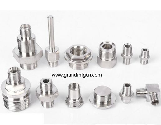 Edelstahl 316L präzise bearbeitete Teile Zubehör für SS304-Fittings OEM NPT SS304-Konnektoren