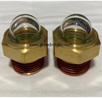 männlicher NPT-Gitter 3/8 INCH klares Kuppel Ölstand Anzeige Hex-Schraube-in Ölstand Anzeige Glas mit Gewindeverriegelung