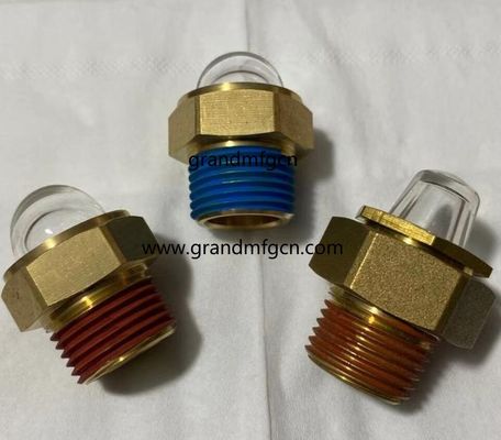 männlich NPT 1/2 INCH klares Kuppelöl Sichtglas Hex-Schraube-in Ölstandsichten Ölstandsmessindikatoren mit Gewindeverriegelung