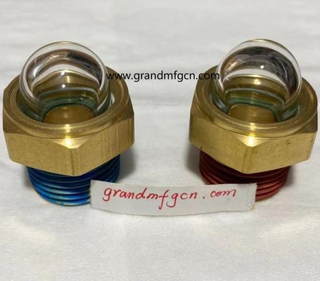 männliches Gewinde NPT 3/8 INCH klare Kuppel Ölstand Anzeigeanzeiger Hex-Schraube Ölstand Anzeigeglas mit Gewindeverriegelung