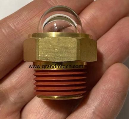 männliche NPT Rohrfäden 1/2 Zoll 3D Sichtglas Fluss Flüssigkeitsniveaumessgerät Ölstand Sichtglasindikator für Pumpen benutzerdefiniert