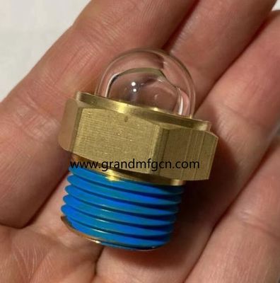 männlicher NPT-Gitter 3/8 INCH klares Kuppel Ölstand Anzeige Hex-Schraube-in Ölstand Anzeige Glas mit Gewindeverriegelung