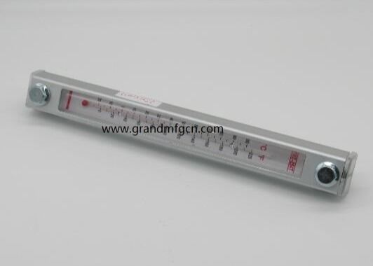 Kunststoffölpegelindikator / Hydraulikölpegelindikator aus Aluminium mit Höhenzeichen für Dünnwandbehälter