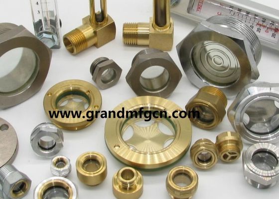 BSP 1 1/2 &quot;Brass Sichtglas Fluss Flüssigkeitsspiegelmessgerät kreisförmig Ölspiegel Sichtglasanzeiger für Pumpen benutzerdefiniert