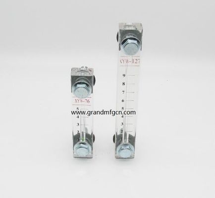 Kunststoffölpegelindikator / Hydraulikölpegelindikator aus Aluminium mit Höhenzeichen für Dünnwandbehälter