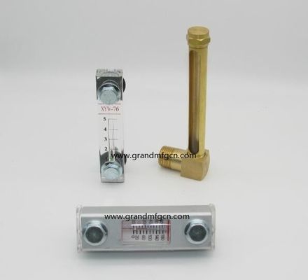 Kunststoffölpegelindikator / Hydraulikölpegelindikator aus Aluminium mit Höhenzeichen für Dünnwandbehälter
