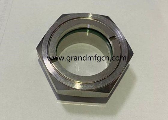 Männliche NPT-Gitter aus rostfreiem Stahl ss316 Flüssigkeitssichtglas mit großer Sichtöffnung Ölsichtglasmessung 4Mpa