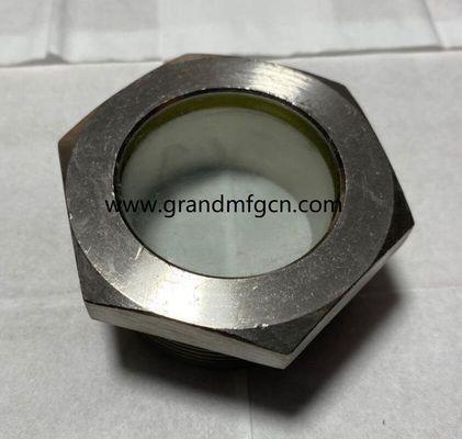 Männliche NPT-Gitter aus rostfreiem Stahl ss316 Flüssigkeitssichtglas mit großer Sichtöffnung Ölsichtglasmessung 4Mpa