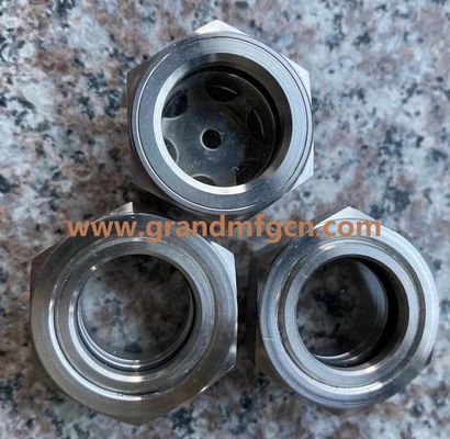 Hochdruck 1500 PSI SIGHT FLOW WINDOW mit rotem Ball BSP G3/4 &quot;Öl Sichtglas Flüssigkeitsfluss Sichtmessgeräte mit rotem Ball