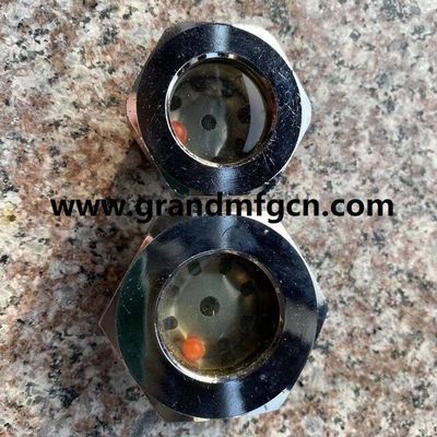 NPT 1/2&quot; BITZER Kühlschmelzglas aus Stahl mit rotem Kugelglas
