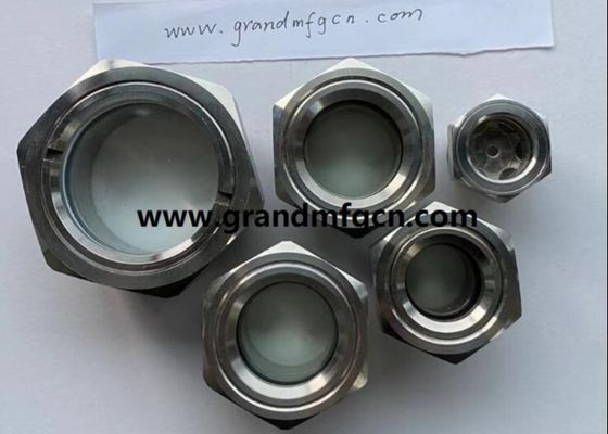 BSP THREAD G1/2 G3/4 G1 INCH REDUCEREN Edelstahl Ölpegel Sichtglas mit SS304 Reflektor SS316 Ölpegel
