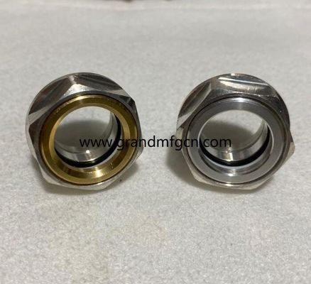 hochdruck M22x1.5 6061 Aluminium Drehzahlminder Öl Sichtglas Ölstandsindikator Flüssigkeitspegelmesser