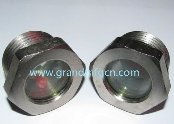 NPT 1 1/4 &quot;BITZER Kühlsystem geschmolzenes Kohlenstoffstahl-Sichtglas mit rotem schwimmenden Kugel geschmolzenem Sichtfenster