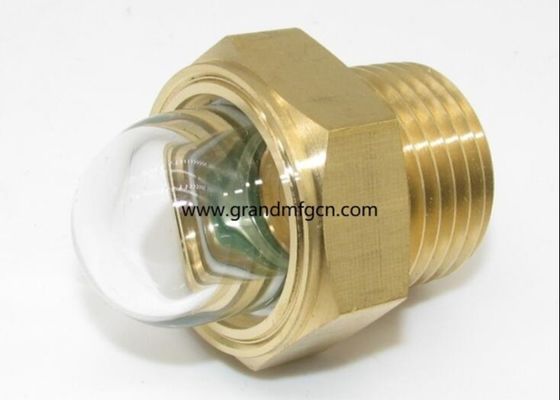 M16X1.5 Luftkompressor Pumpe Messingkuppel Öl Sichtbrille Heizkörper Kühlsystem 3D Messing Öl Sichtbrille