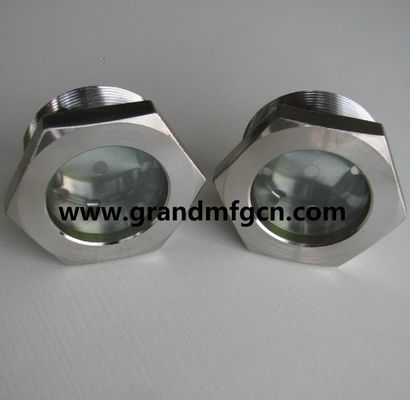 NPT 1 1/2&quot; BITZER Kühlschmelzglas aus Stahl mit Reflektor-Glas