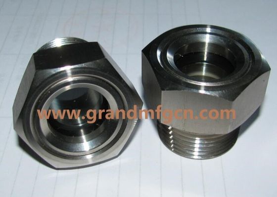 NPT 1/4&quot;3/8&quot; 1/2 Zoll Edelstahl 304 316 Öl Sichtglas SS304 ÖL-LEVEL SIGHT PORT Flüssigkeitsniveau Sicht Sichtfenster