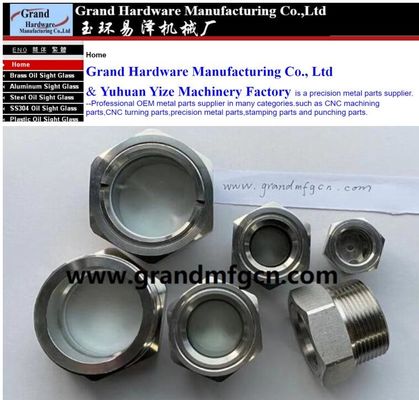 NPT-Faden 1 3/4 Zoll 1 1/4 Zoll Edelstahl Öl Sichtglas mit Reflektor SS304 OIL LEVEL SITE GAGE