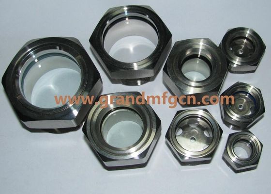 G3/8 Zoll MNPT3/8 Zoll Edelstahl 304 Öl Sichtglas Stecker SS316 Flüssiges Sichtglas Sichtpoort 1Mpa Druck widerstehen Custom GM-SSG38 GM-SSN114