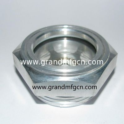 Hochdruck-G1 1/4 INCH 6061 Aluminium-Reduktor Ölsicht Glas Ölstandsindikator FlüssigkeitsstandsmessgerätOEM und ODM-Service