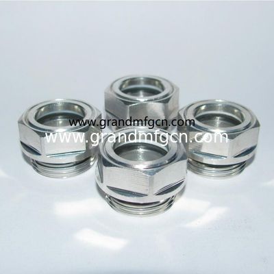 M22X1.5 M27X1.5 M42x1.5 Aluminium-Bulleye Öl Sichtglas Ölmessgerät für Geschwindigkeitsreduktor Wurzeln Bläser Luftkompressor bsp
