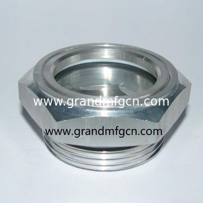 M42x1.5 Aluminium Ölstandsschau Glas Ölmessgerät mit ss304 Reflektor 1Mpa Druck für Getriebe bsp Gewinde G1-1/4 Zoll