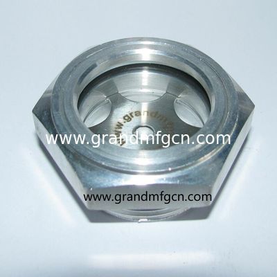 M42x1.5 Aluminium Ölstandsschau Glas Ölmessgerät mit ss304 Reflektor 1Mpa Druck für Getriebe bsp Gewinde G1-1/4 Zoll