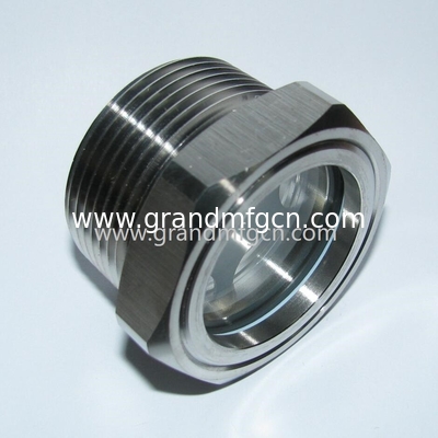 NPT-Dreh 1&quot; 3/4&quot; 1-1/2&quot; V-Typ Rotationsschiefer Vakuumpumpe Edelstahl 316 Öl Sichtglas SUS304 OIL LEVEL SIGHT PORT