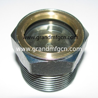 BSP-Glas für die Anzeige von Faden 1/2&quot;,3/8&quot;1/4,1&quot; NPT-Stahlöl-Anzeigeanzeiger Getriebe Ölstandsanzeige-Glaslieferant