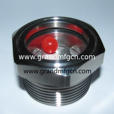 M42X1.5 M36X1.5 Metrische Edelstahl-SS316 Ölsichtglas mit Sechseckensperrmutter SS304 ÖL-LEVEL SIGHT GLASS PORT