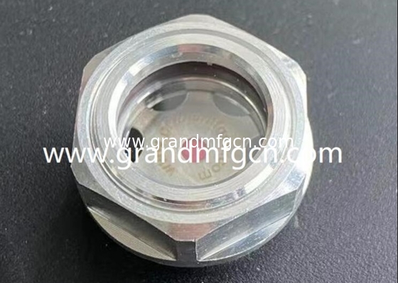 G1/2&quot; G3/4&quot; G1&quot; G1 1/4&quot; BSP-Fadenbläser Aluminium-Ölvorrichtung mit zentralem roten Markierung gefertigtem Hexkopfölmessgerät