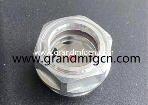 M42x1.5 Aluminium Ölstandsschau Glas Ölmessgerät mit ss304 Reflektor 1Mpa Druck für Getriebe bsp Gewinde G1-1/4 Zoll