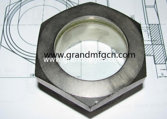 NPT-Gitter BITZER Kühlschmelzglas aus geschmolzenem Stahl mit SS304-Reflektor
