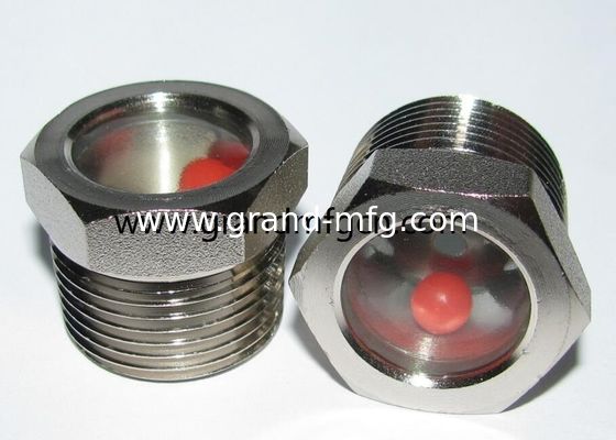 NPT 2&quot; BITZER Kühlschmelzglas aus Stahl mit rotem Kugel-Schmelzglasfenster