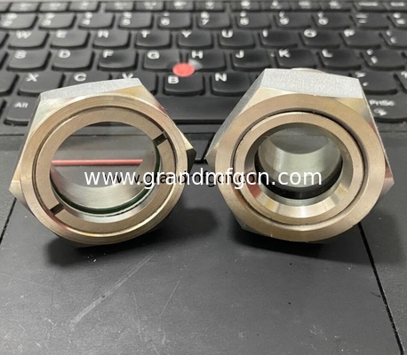 NPT-Garn 1/2&quot; 3/4&quot; Edelstahl 304 Ölsichtglas ohne Sechseckenschließmutter SS304 ÖL-LEVEL SIGHT PORT