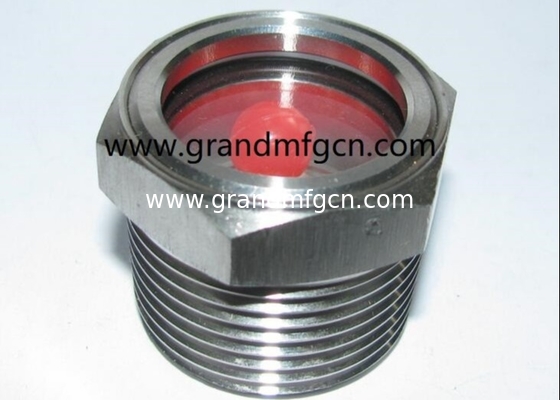 Feuerpumpen Rohrbefestigung WATERFLOW ss304 SIGHT GLASS NPT-Gitter Flüssigkeitssicht Glas Flüssigkeitssicht mit schwimmender Kugel