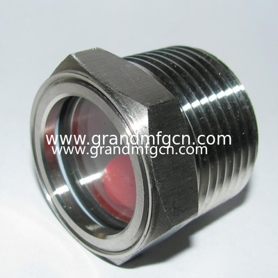 BSP-Faden G3/4 INCH G1/2 INCH aus Edelstahl 304 Blasenöl-Glasschrauber ss316 Kuppelöl-Glasschrauber mit Sichtweite GM-HDM20 GM-HDM16 GM-HDG12 GM-HDG10 GM-HDN38