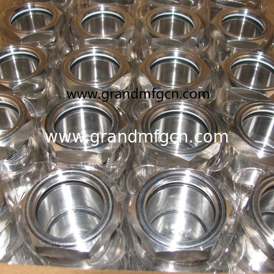 NPT-Faden 3/8 1/2 Zoll Edelstahl 304 Öl Sichtglas ohne Reflektor SS304 ÖL LEVEL SIGHT PORT